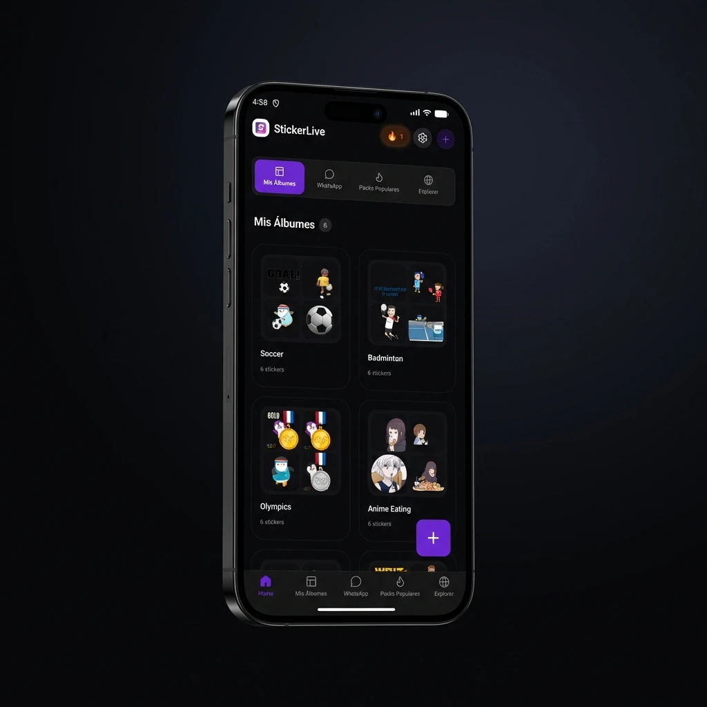 StickerLive App Home Screen