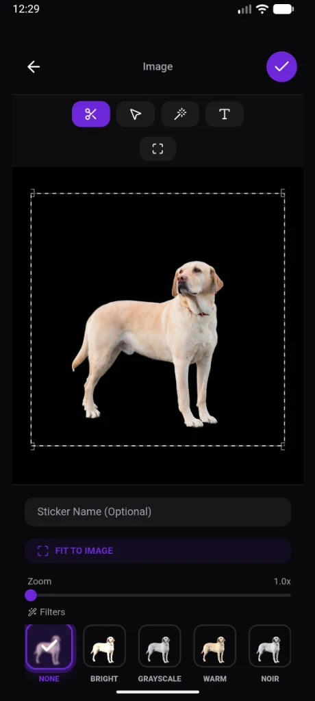 Sticker with background removed